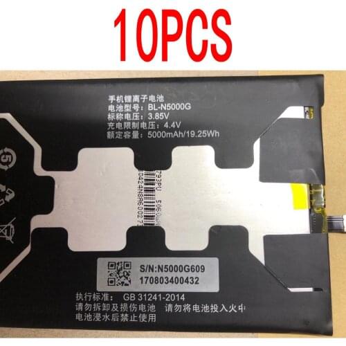 10pcs 19.25WH 5000MAH 3.85V BL-N5000G battery for GIONEE GN5007 DAJINGANG2 G5007L Mobile phone BATTERY