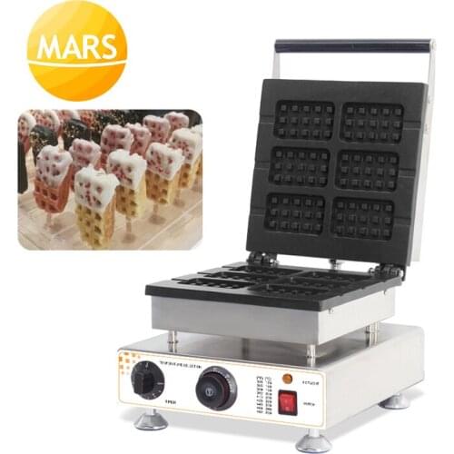 220v/110v Electric Waffle Maker Stainless Steel Belgian Waffles on a Stick Waffle Maker Iron Machine Baker in Kitchen Equipment