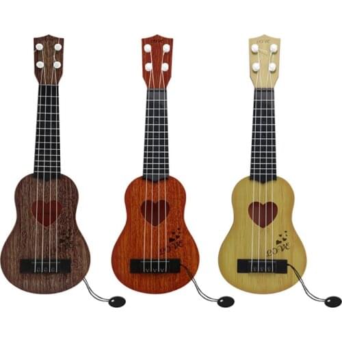425F Childrens Simulated Ukulele Real Scene Educational Toy with Double Row Portable Musical Toys