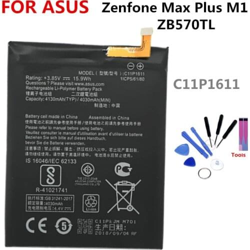 C11P1611 battery FOR ASUS Zenfone Max Plus M1 ZB570TL X018D X018DC 4130mAh lithium battery li-ion polymer battery High capacit