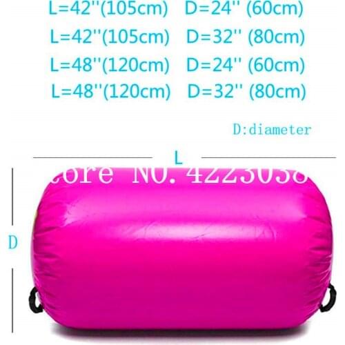 Free Shipping 105cm*80cm Inflatable Gymnastics Air Mat/Barrel,Air Gym Equipment Inflatable Air Track/Roller