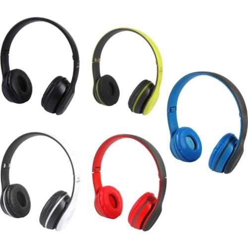 77JC Wireless Gaming Headset Foldable Bluetooth-compatible 5.0 Earphone Stereo Headphone with Mic Support TF Card Phone Calls