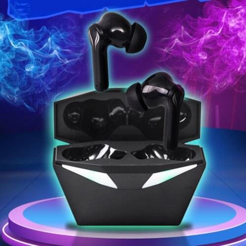 2Pcs YX-01 Wireless Earbuds Ergonomic Stereo In-ear LED Box TWS Bluetooth 5.0 Gaming Earphones for Gamer for iPhone Samsung