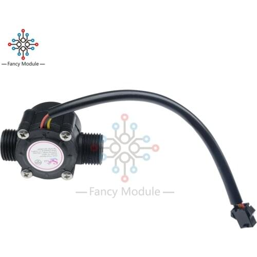 Water Flow Sensor Fluid Flowmeter Switch G1/2 Counter 1-30L/min Meter
