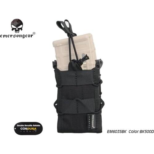 EmersonGear Double Modular Rifle Magazine Pouch Combat Tactical Molle MAG Pouch Black EM6035