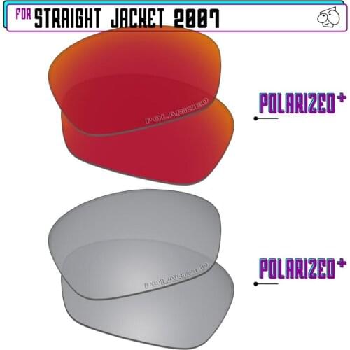 EZReplace Polarized Replacement Lenses for - Oakley Straight Jacket 2007 Sunglasses - Sir P Plus-RedP Plus