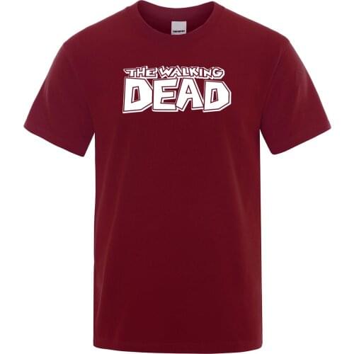 Hot sale Tops tee The walking dead Print T-shirt 2019 Summer Cotton Mens tshirt Fashion Casual Short Sleeve O-neck Men T shirts