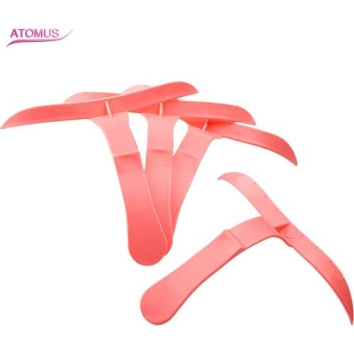 ATOMUS DIY Drawing Tool Eyebrow Stencils Professional Eyebrow Stencil Pink Plastic Eyebrow Makeup Beauty Tool 4PCS/Set