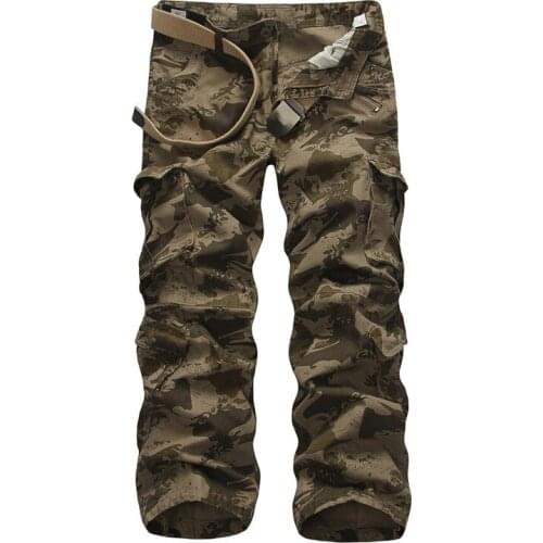 Man Casual Trousers Tactical Cargo Pants Men Combat SWAT Army Military Pants Cotton Many Pockets Military Tactical Cargo Pants