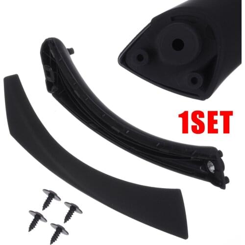 1set Right Black ABS Inner Door Panel Handle Pull Trim Cover 51417230850 For BMW E90 E91316 318 320 325 330 335