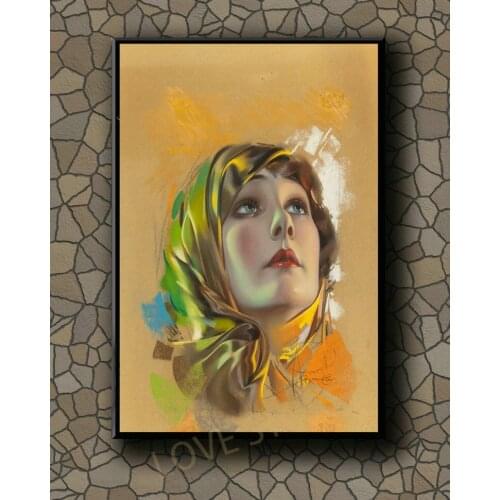 P301 Vintage Beautiful Pin-up Girl Classic Picture 426 Silk Fabric Poster Art Decor Indoor Painting Gift