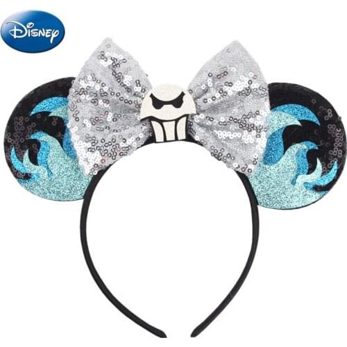 Disney Cosplay Plush Headband Cute Soft Pink Skull Headwear Hair Accessories For Girl Fans Gift