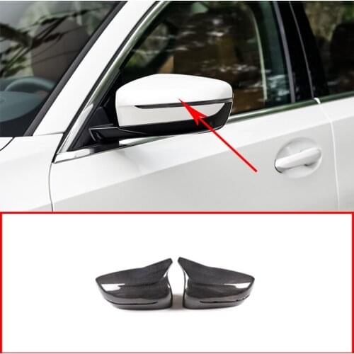 Real Carbon Fiber For BMW 3 5 7 Series G20 G28 G30 6 Series GT Rearview Mirror Cap Replacement Mirror Cover Car Accessories