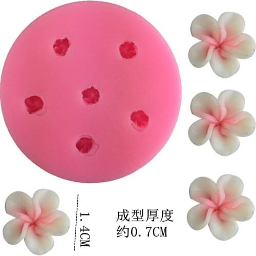 6 hole flower molding silicone mold chocolate fudge baking mold diy glue plaster aromatherapy soap