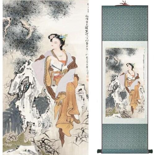 Traditional Chinese art painting Silk scroll painting Chinese wash painting Chinese wash painting 201907300018