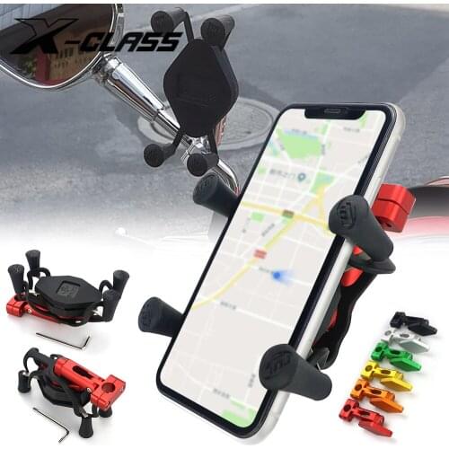 Universal Motorcycle GPS Navigation Holder Phone Bracket Stand Mount CNC Aluminum for Vespa Kawasaki BMW Ducati Honda Yamaha