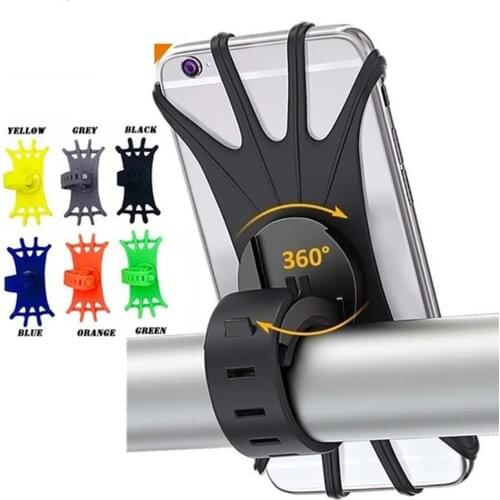 Universal Bicycle Mobile Phone Holder Silicone Motorcycle Bike Handlebar Stand Mount Bracket Mount Phone Holder For Phone