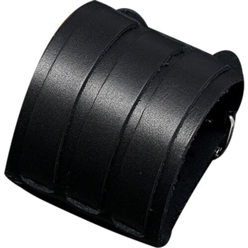 Gothic Punk Braided Handmade Bracelet Vintage Leather Bracelets Women Men Metal Bangle Party Jewelry