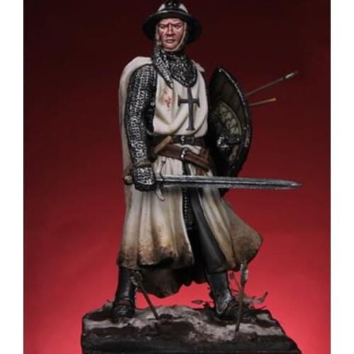 1/32 54mm ancient man stand knight 54mm (with base ) Resin figure Model kits Miniature gk Unassembly Unpainted