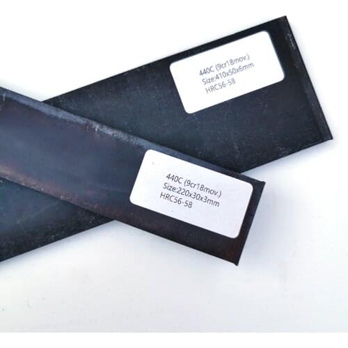 1Piece 9Cr18Mov. (440C) Stainless Blade Steel Knife blade blank knife making steel DIY knife bar blanks