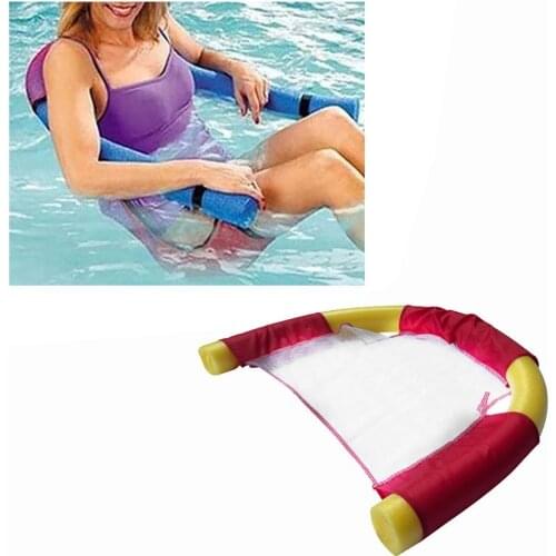 2Pcs Swimming Floating Chair Pool Floats Lounge Seat Amazing Floating Bed Chair Swimming Pool Seats swim ring bed float chair