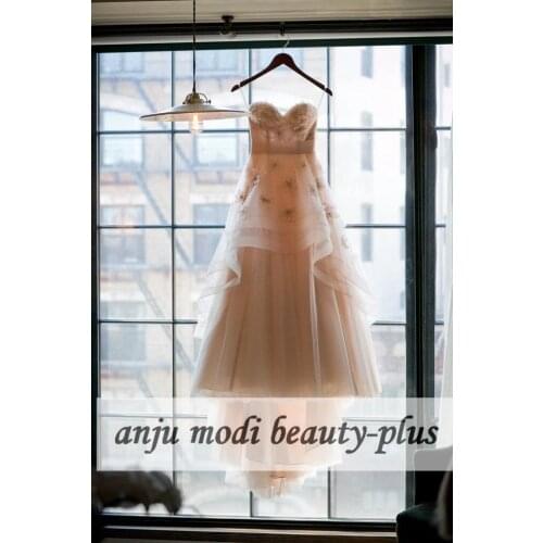 2021 Ball Gown 3D Flower Wedding Dresses for Bride Sleeveless Strapless Backless Bridal Wedding Dress vestido de noiva