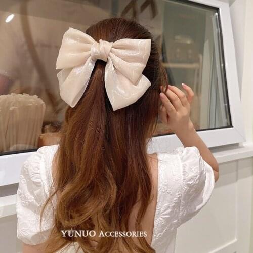 2021 New Arrival Big Bows Barrette Hair Bands For Women Girls Headband Fashion Korean Hair Clip Sweet Headwear Hair Accessories