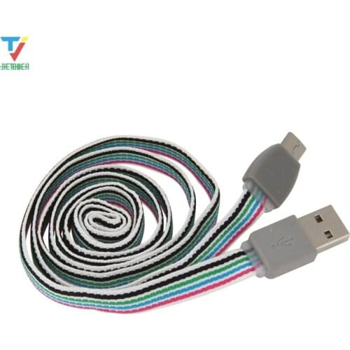300pcs/lot Wholesale 1m Cotton Braided Data Cable Micro 5pin Type-C Cable Date for Sumsung Huawei 8pin Usb Cable Date for Iphone