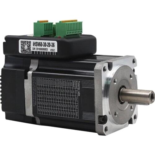 200w Nema24 0.65NM Integrated Servo Motor 36VDC 3000rpm JMC iHSV60-30-20-36