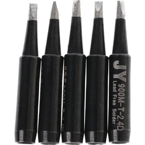 5 Pcs Lead Free Solder Soldering Tip 900M-T-2.4D For Hakko Saike 936 852d+ 909D ESD