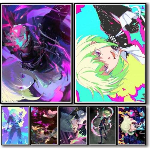 50 Designs Anime PROMARE Whitepaper Poster Artwork Fancy Wall Sticker for Coffee House Bar