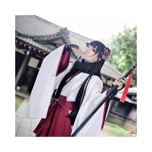Anime Inu x Boku SS cosplay Shirakiin Riricho Throwback Psychic kimono Set cos Halloween party Battle dress
