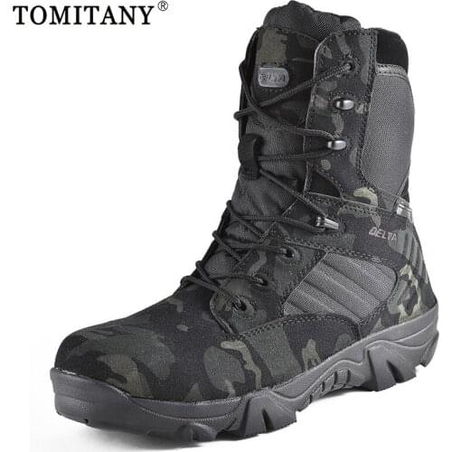 Tactical Boots Men Camouflage Waterproof Military Tactical Boots Outdoor Combat Shoes Trekking Sneakers Man Hiking Hunting Boots
