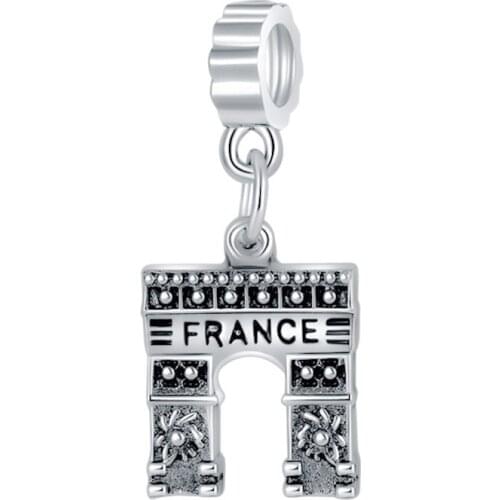 1Pcs New Vintage Door Pendant DIY Beads Suitable for Original Pandora Charm Bracelet Ladies Jewelry Making Gifts