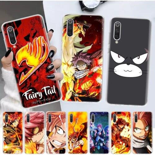 Fairy Tail Anime Soft Cover Phone Case For Xiaomi Note 10 Mi 11 9 8 CC9 9T 10T A1 A2 A3 F1 F2 X3 NFC Pro Lite 5X 6X Coque