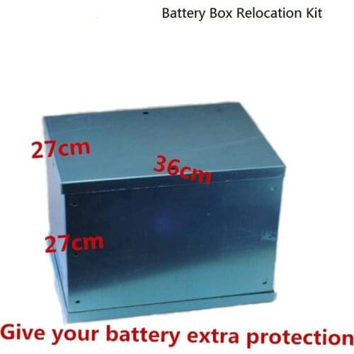 Racing auto Complete Aluminum Battery Box Relocation Kit Universal Billet Race Off Road Kit fit for all cars BBRK-01