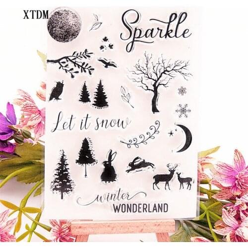 Hot selling Easter forest alphabet transparent clear stamp / silicone seal roller stamp DIY scrapbook album / card production