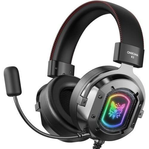 K3 Headset RGB USB Interface With 3.5mm Plug Portable Headset Good Performance Birthday Gift Holiday Gift