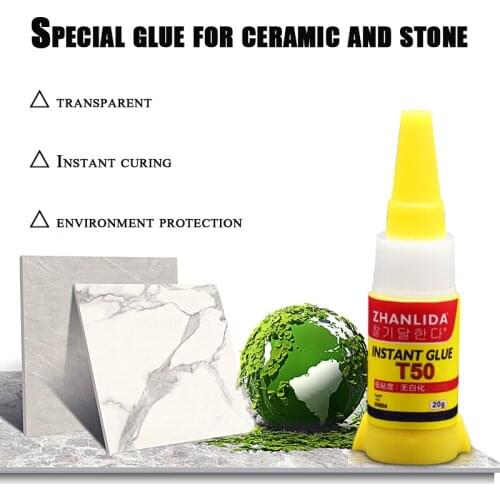 T50s 20g ceramic stone marble special glue for stick ceramic tile household glue waterproof quick drying liquid adhesive