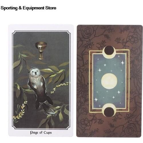 Anima Mundi Tarot Deck 78 Card Deck with Guide Book Nature Deck Occult Divination Cards Major and Minor Arcana Game Gilt Origin