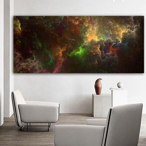 CHENFART Black in the Night Cloud Landscape Oil Painting Abstract Canvas Picture Wall Art For Living Room Home Decor no Frame