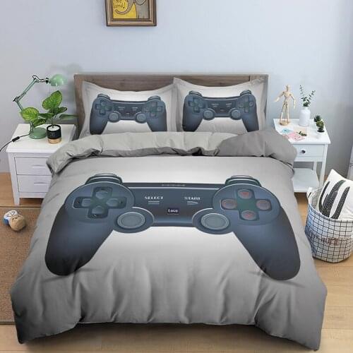 New Modern Technology Trends Gamer Bedding Set For Adult Kids Gamepad Comforter Clothes Duvet Cover Cartoon Bed Covers