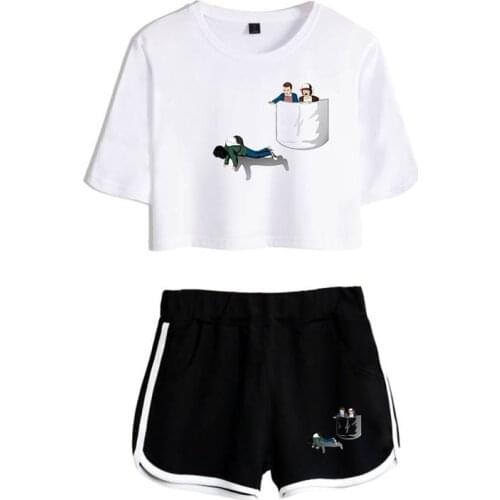 Stranger Things T Shirt Dustin Role Paly Sweatshirt Men Women Cosplay Shorts Girl Running T-shirt Sport Shorts Suit Clothing