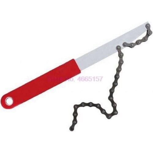 By dhl or fedex 100 pcs Bicycle Freewheel Disassembly Wrench Chain Whip Cassette Sprocket Remover Freewheel Repair outdoor Tools