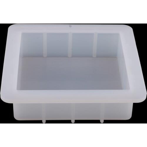 Square Silicone Soap Mold Easy Removal Handmade Soap Loaf Mould Baking Tools