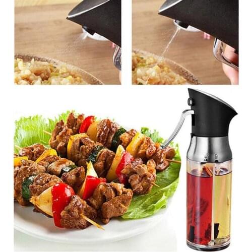 6.8oz Oil Sprayer 2-in-1 Olive Oil Sprayer Barbecue Spray Bottle Fine Mist Vinegar Sprayer Dispenser for BBQ Seasoning Tools