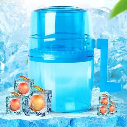 Handle DIY Ice Crusher Manual Multifunction Portable Ice slush Maker home Snow Cone Smoothie Ice Block Making Machine Ice Shaver