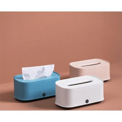 Desktop Tissue Case Box Container Table Napkin Papers Dispenser Holder Case Storage Box