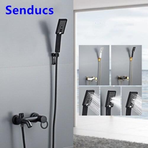 Senducs Black Shower Faucets