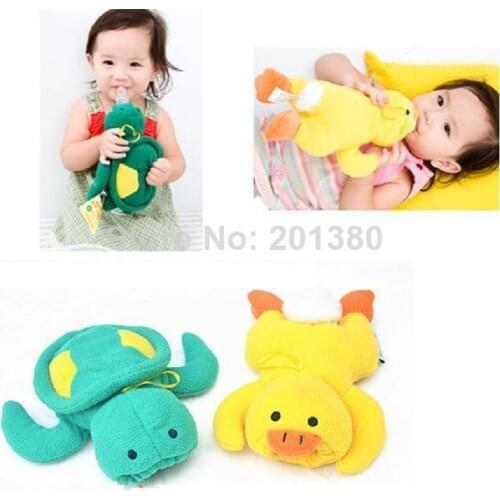 Turtle Duck baby feeding bottle Insulation Bag newborn Plush Toy Thermal Bag Bottles Holder Bebe feeder cover Milk Bottle case